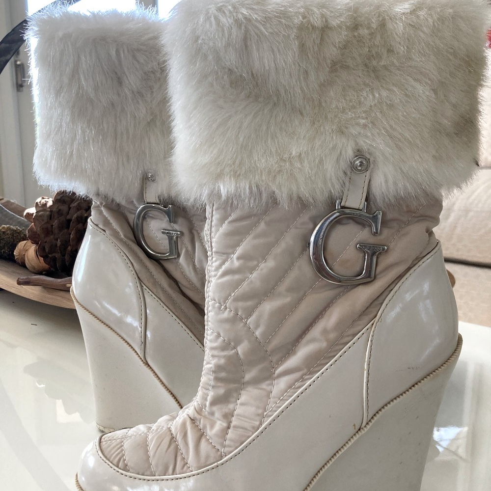 GUESS APRES SKI booties w/faux fur. Worn in Vail, Aspen and Breck.